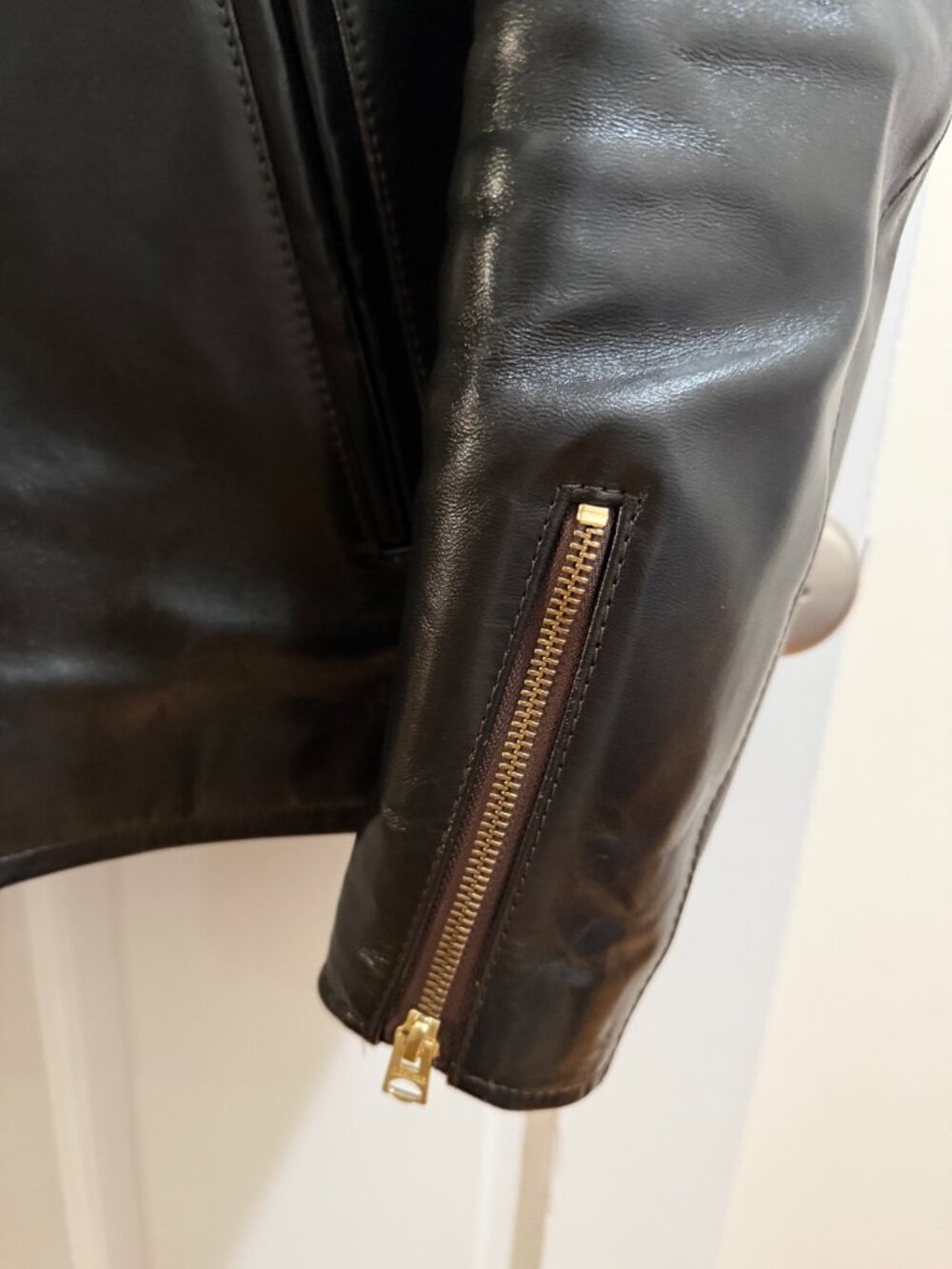Y'2 Leather Single Rider Light Vintage Horsehide Teacore - Picture 6 of 7